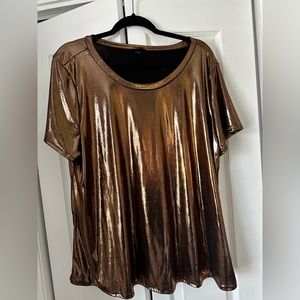 Torrid gold shimmer top